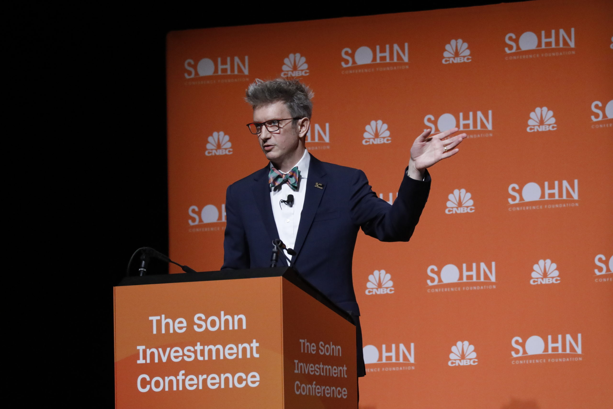 Spencer Glendon at the Sohn Investment Conference in NYC, 2019