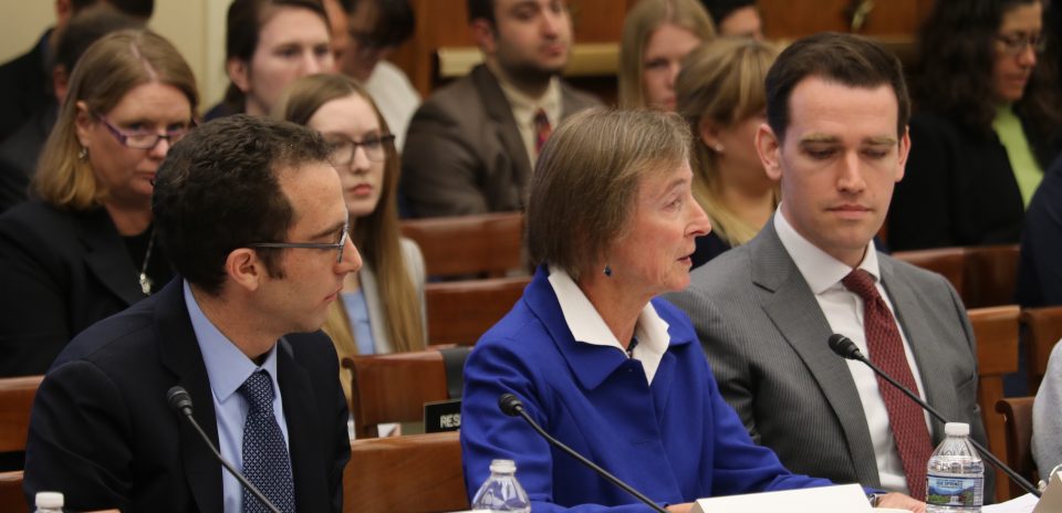 Dr. Jen Francis testifying to Congress.