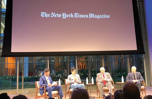 New York Times Magazine panel discussion on the August 2018 Losing Earth edition.