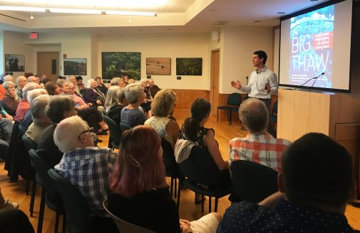 Chris Linder gives a presentation on Arctic photography.