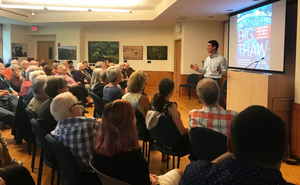 Chris Linder gives a presentation on Arctic photography.