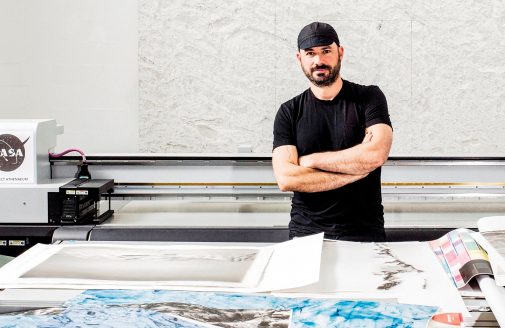 Justin Guariglia in his studio.