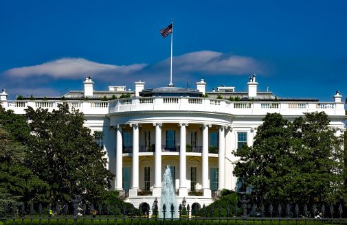 Stock image of the White House.