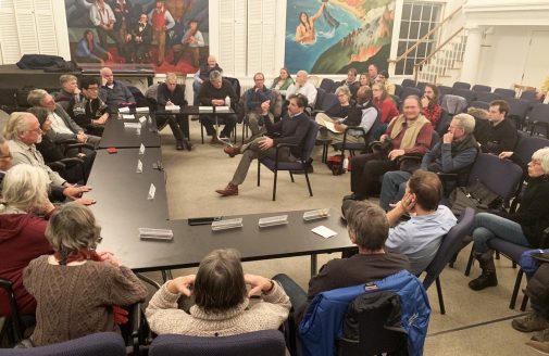 Philip Duffy speaking to the Martha’s Vineyard Commission