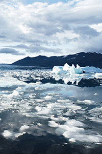 stock image of sea ice