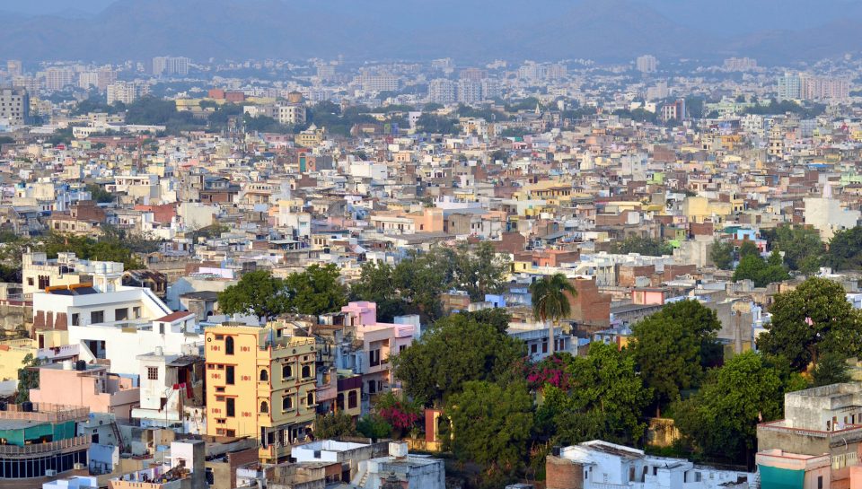 City of Udaipur, India skyline.