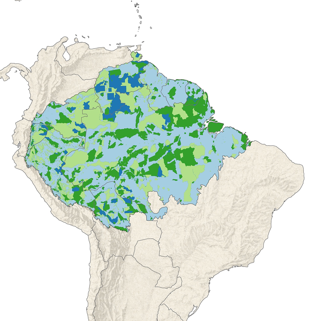 Amazon land tenure map