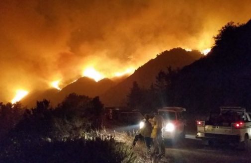 Dolan Fire First Night Aug 18, 2020. Photo Credit: David Halterman