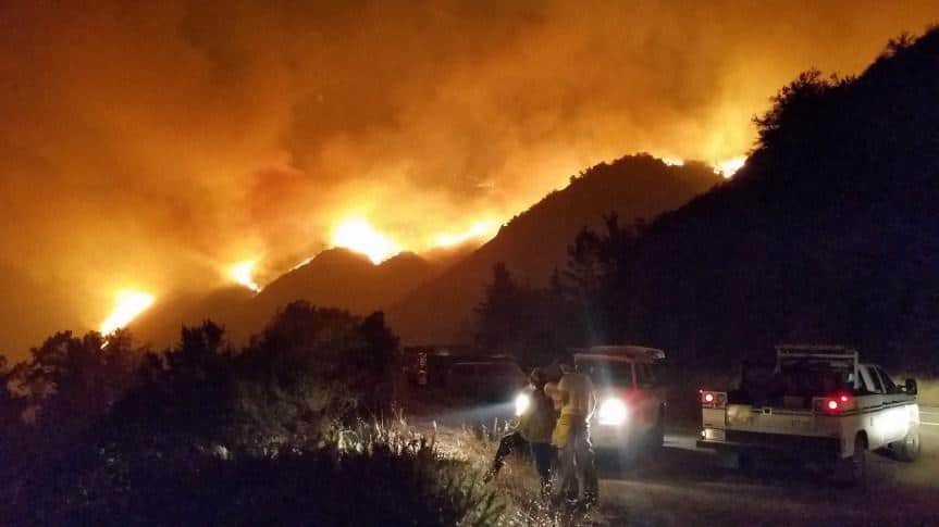 Dolan Fire First Night Aug 18, 2020. Photo Credit: David Halterman