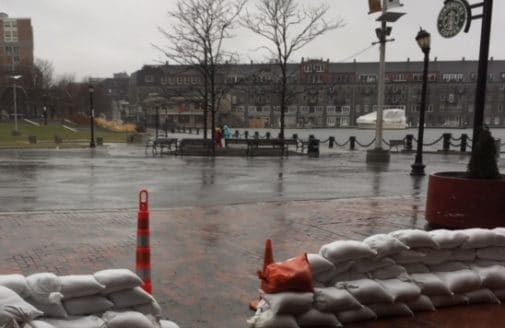 2018 Boston high tide flooding photo by Erik Lund