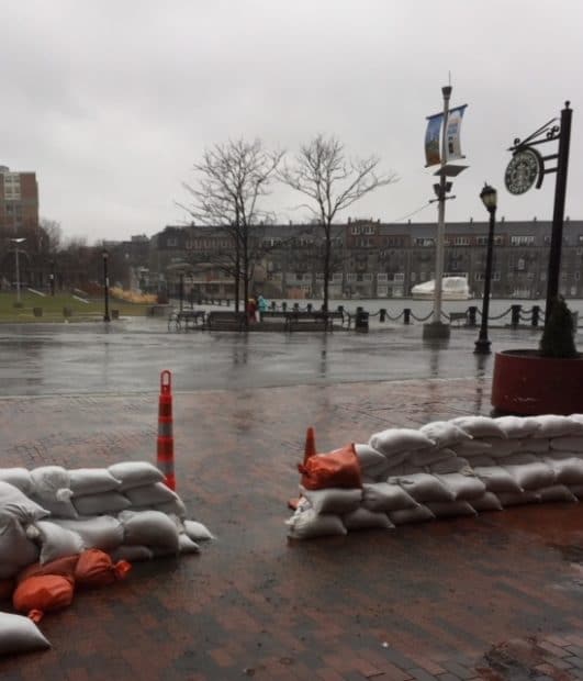 2018 Boston high tide flooding photo by Erik Lund