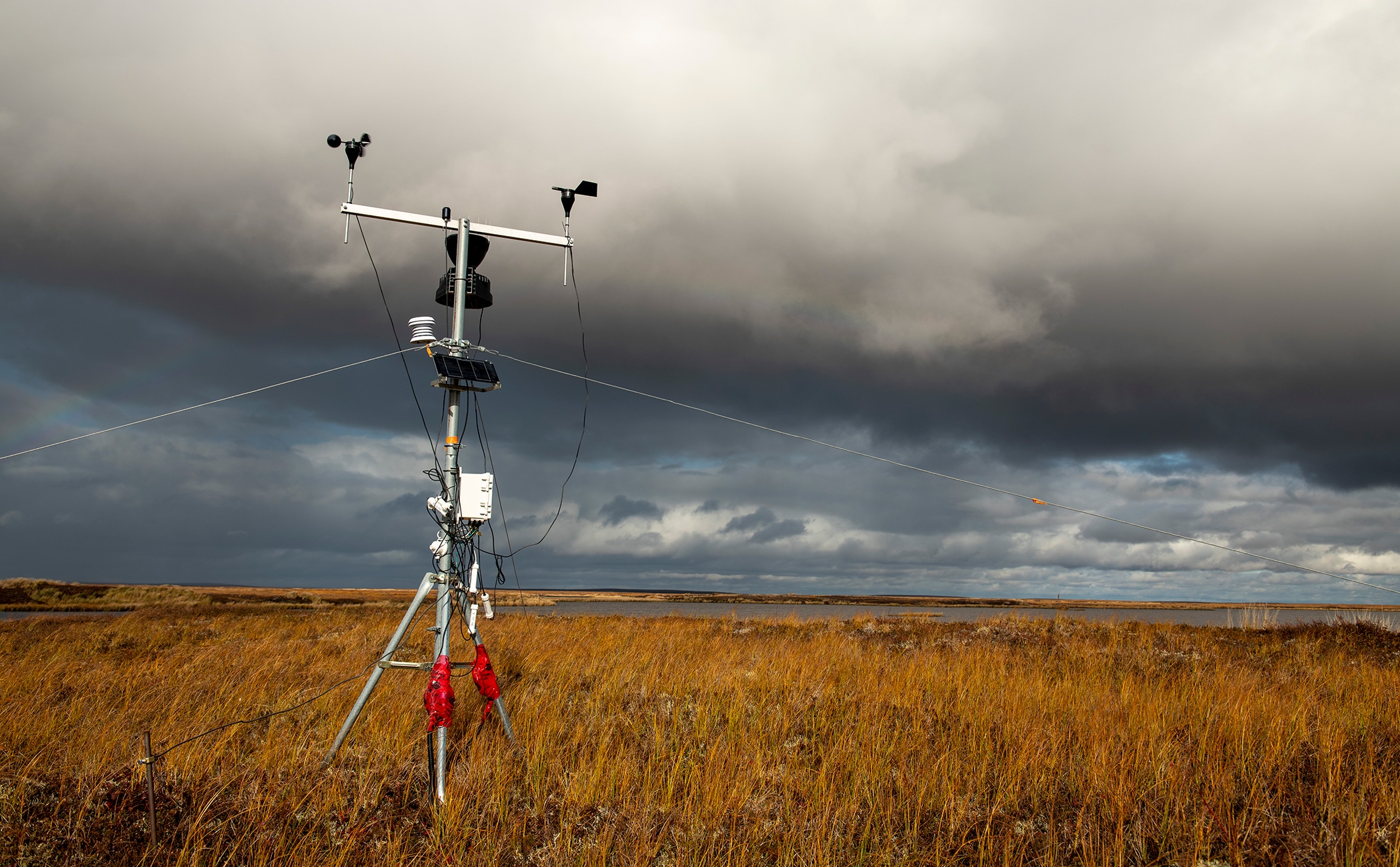 Flux tower in Alaska