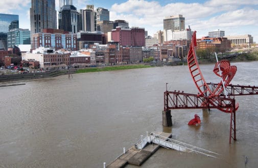 Flooding in Nashville, TN, March 2021. photo by George Walker IV / The Tennessean