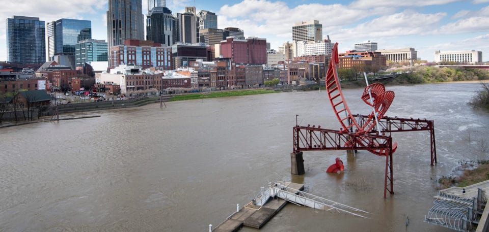 Flooding in Nashville, TN, March 2021. photo by George Walker IV / The Tennessean