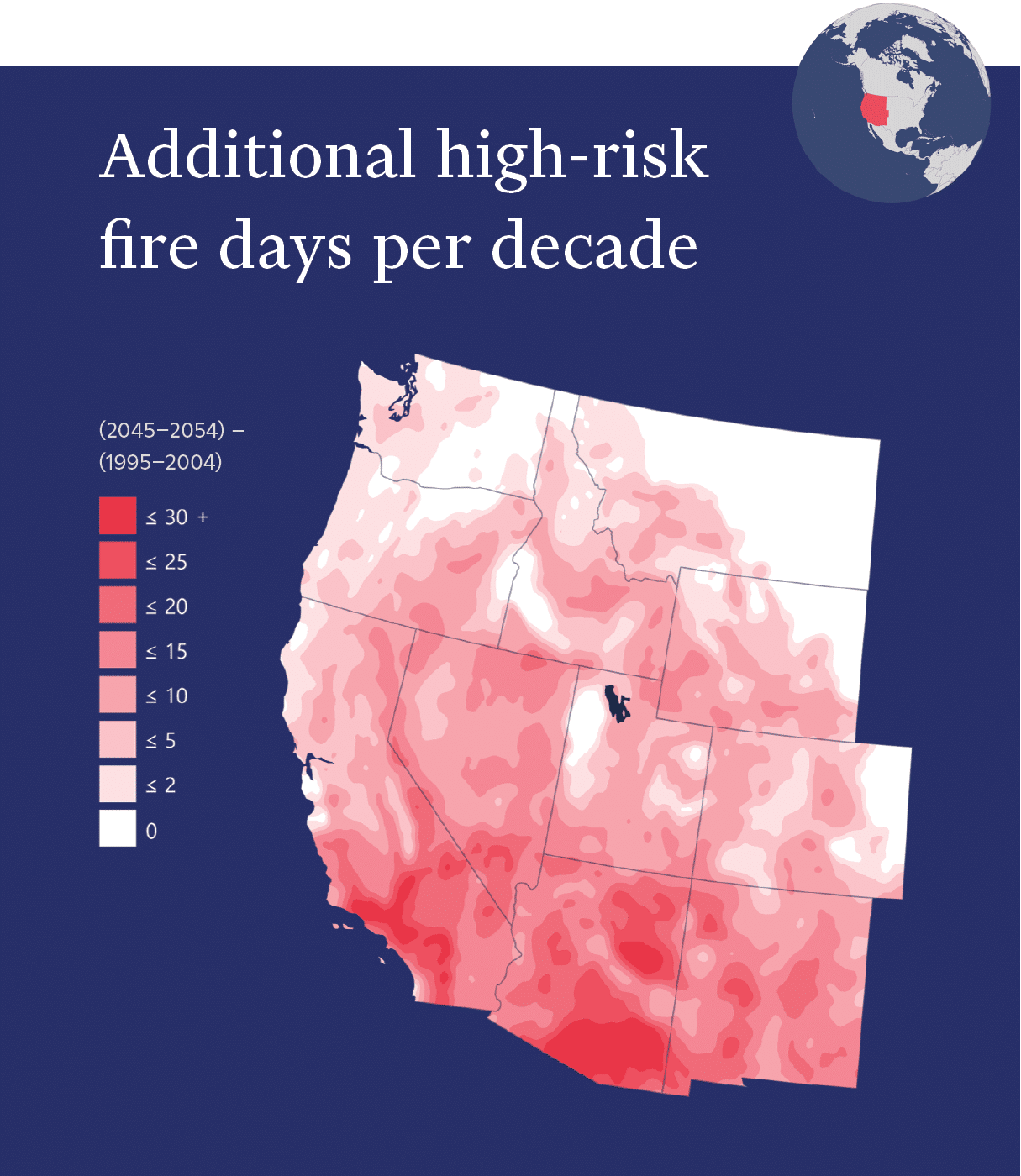 Fire risk map of the western U.S.