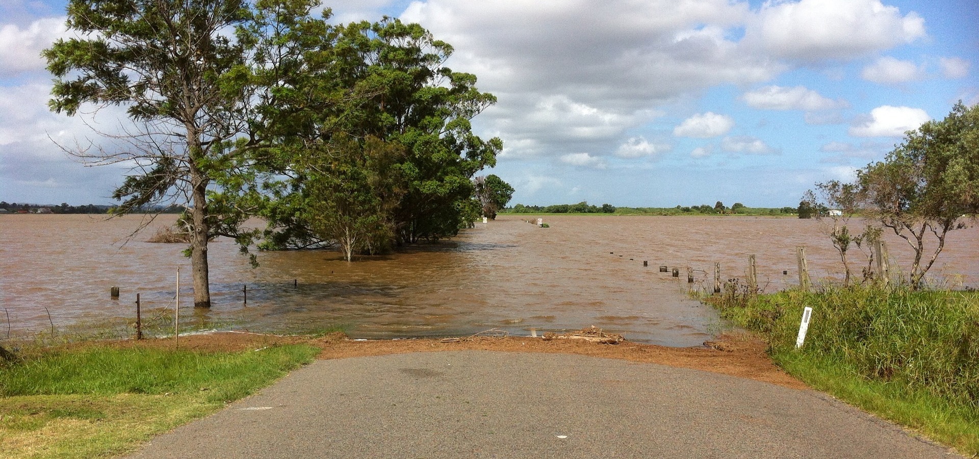 impassible flooded road