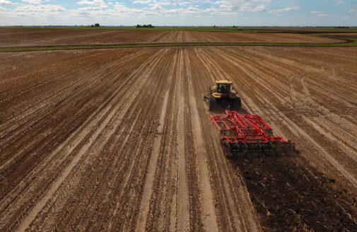 Plowing a large field