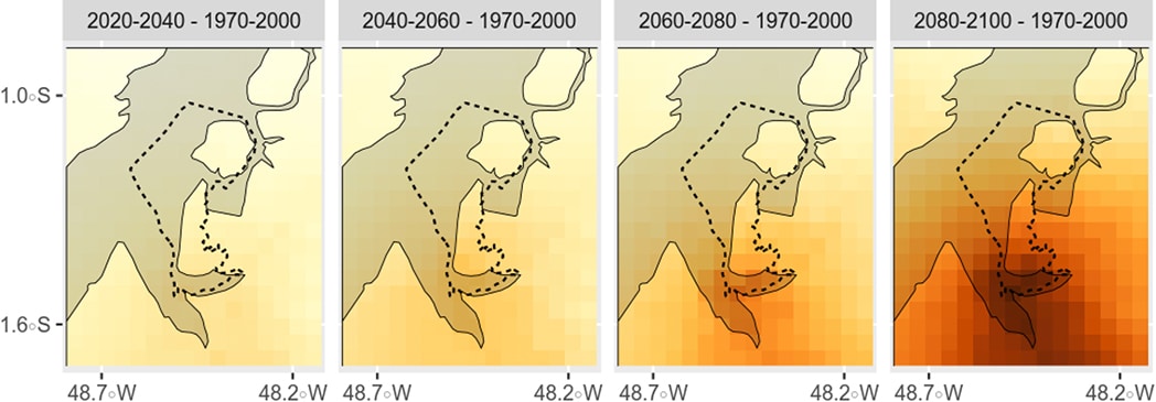 Change in Precipitation of Driest Month