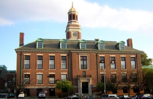 City Hall, Bellingham Square, Chelsea, photo by James L. Woodward