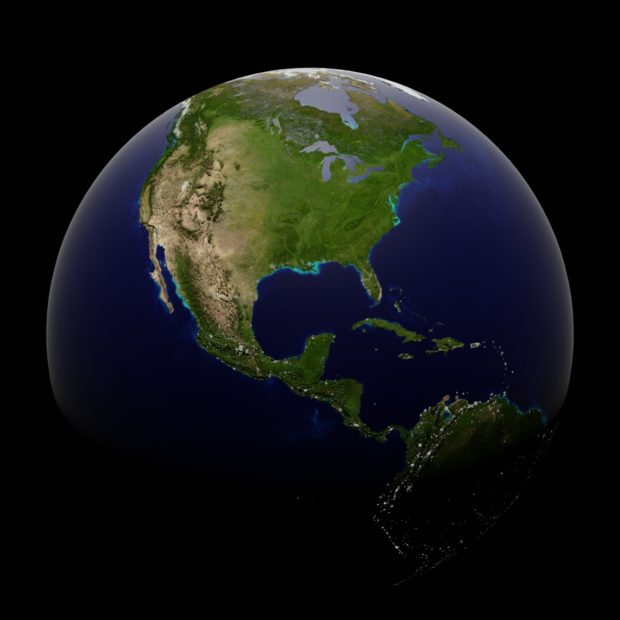 3d rendered image of a globe