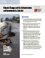 Climate Change and the Infrastructure and Investment in Jobs Act policy brief cover