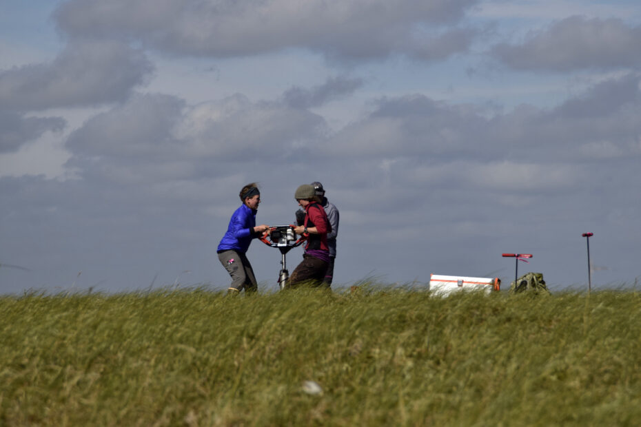 Arctic field work, photo by John Schade