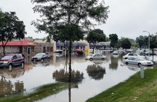 Flooding in Madison, WI in 2018.