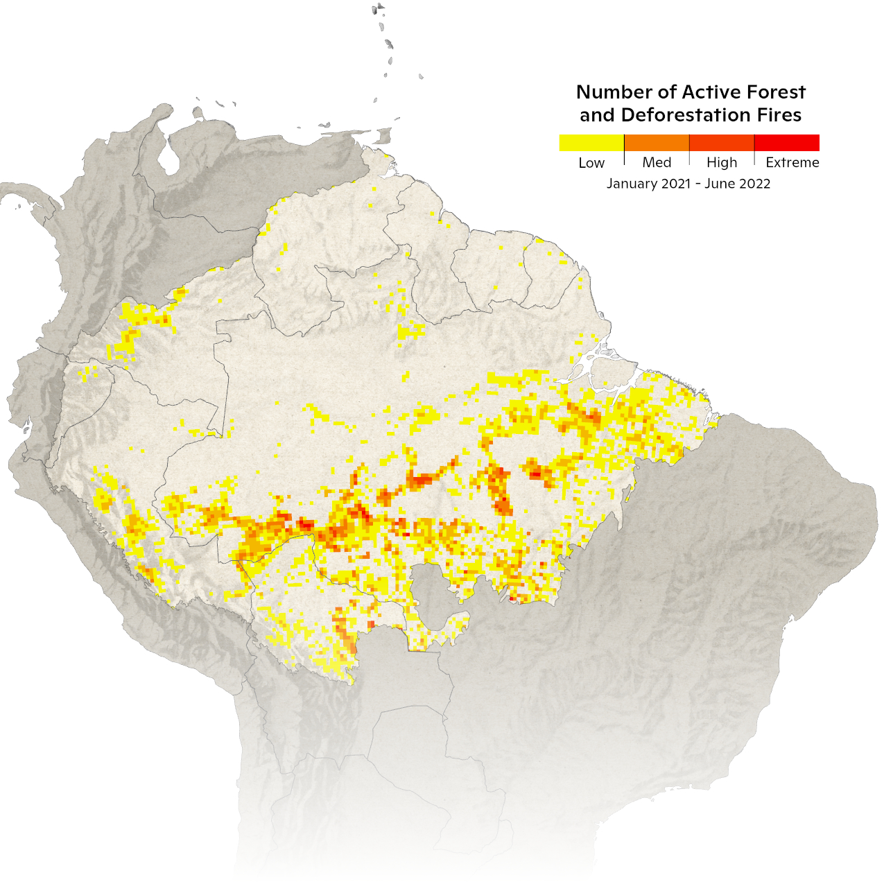 Fire numbers for 2021 in the amazon