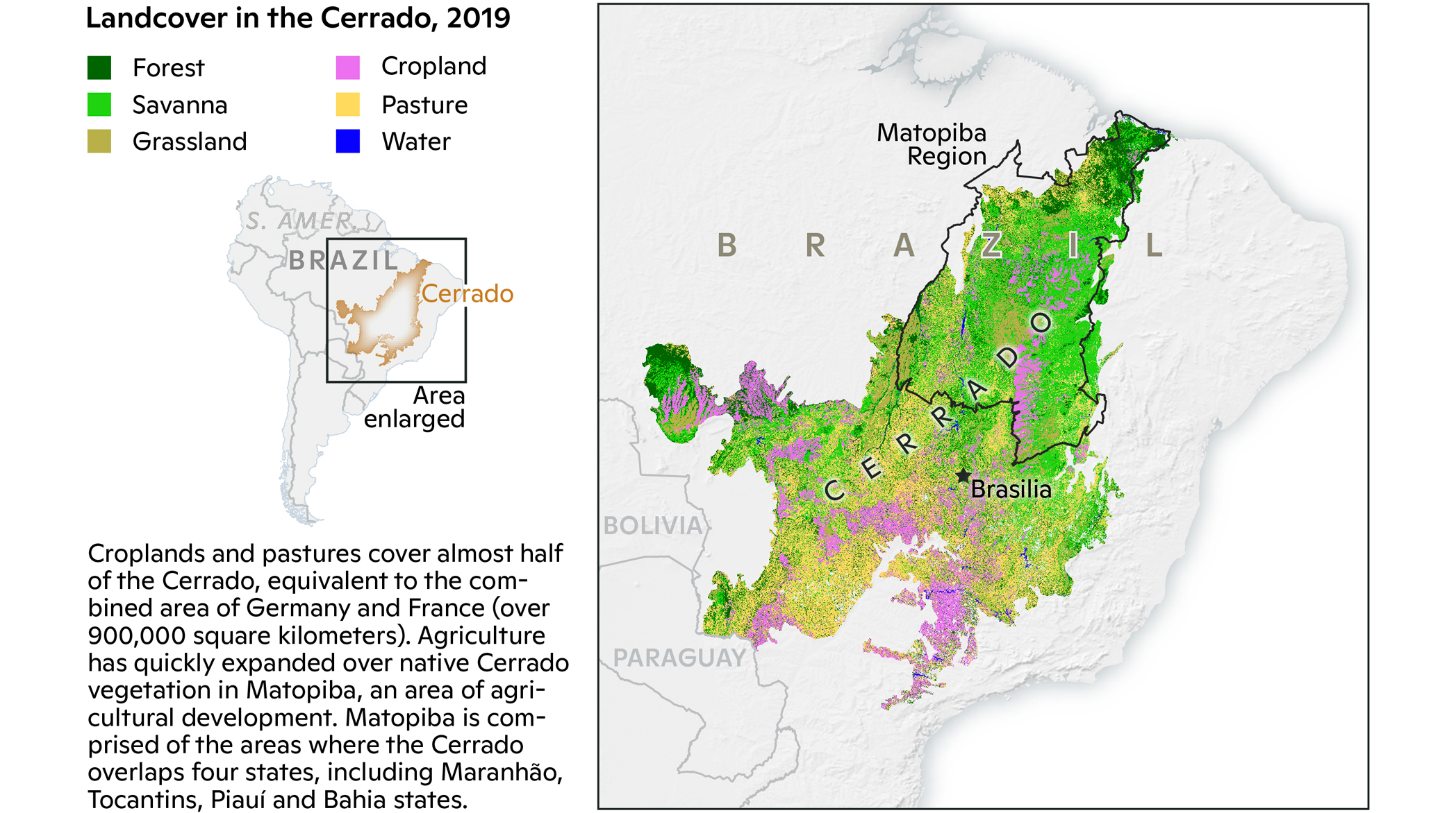 land use map of cerrado