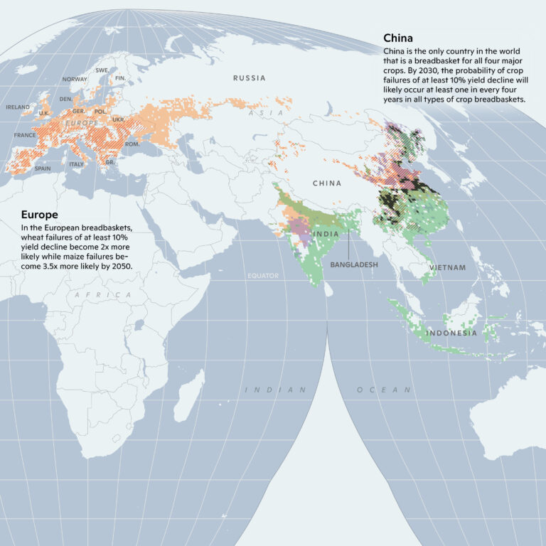 map of major crop production areas world-wide.