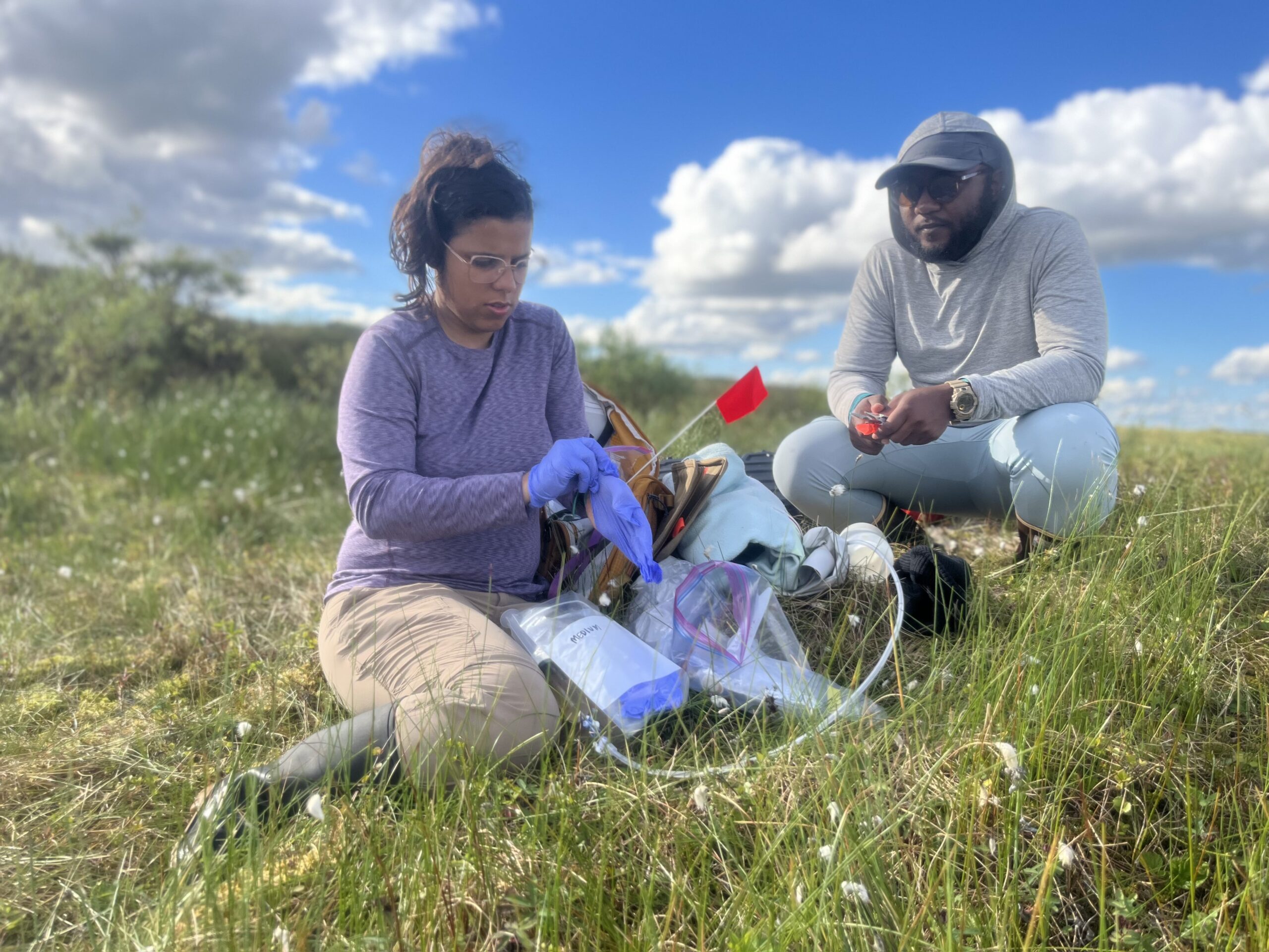 Nigel Golden teaching at polaris field site