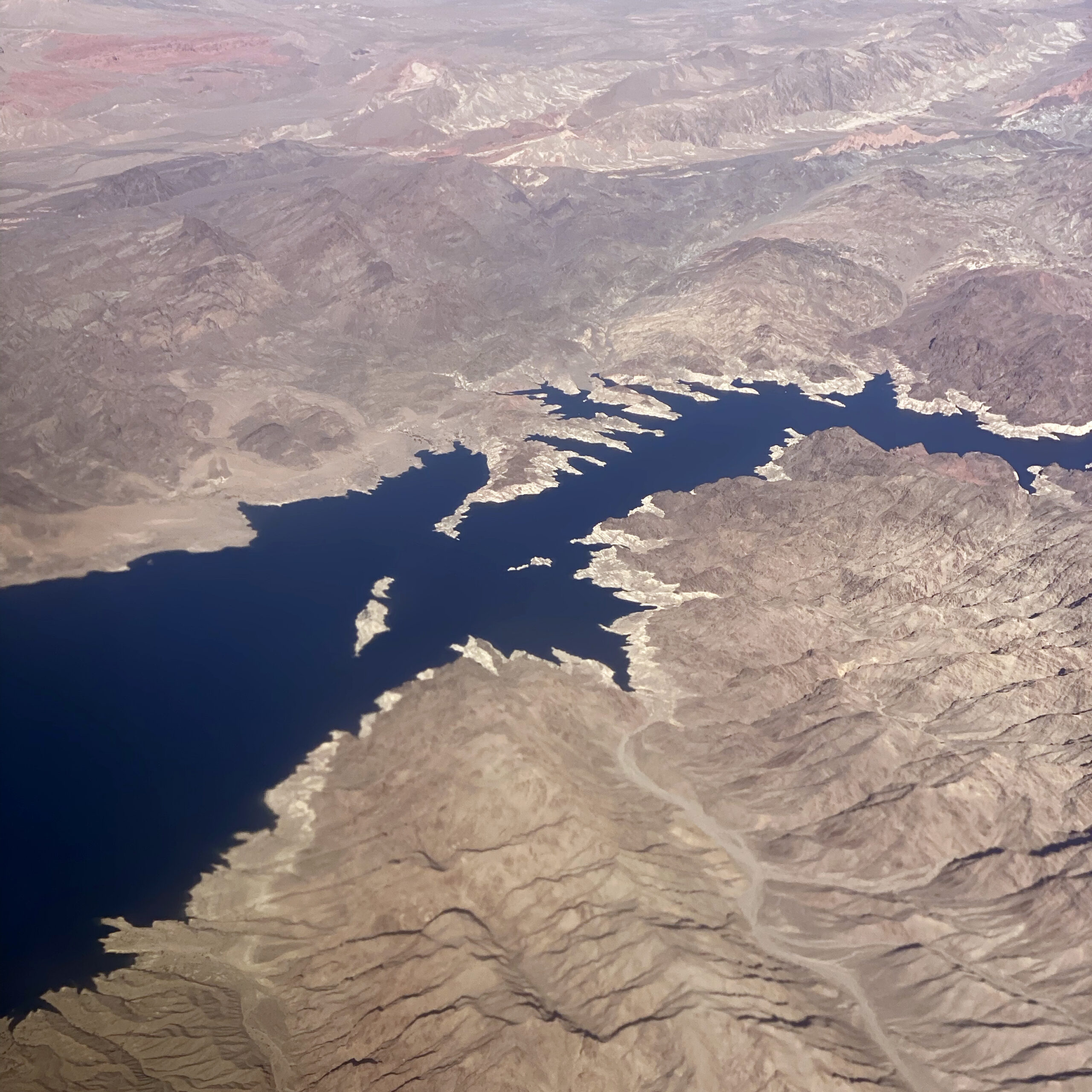 Aerial photo of lake mead