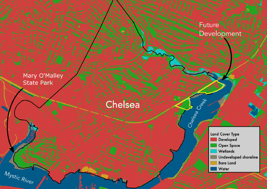 Figure 1. Land cover in Chelsea, MA.