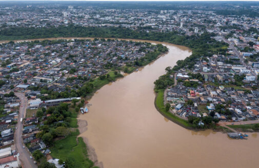 Acre River in Rio Branco, Brazil