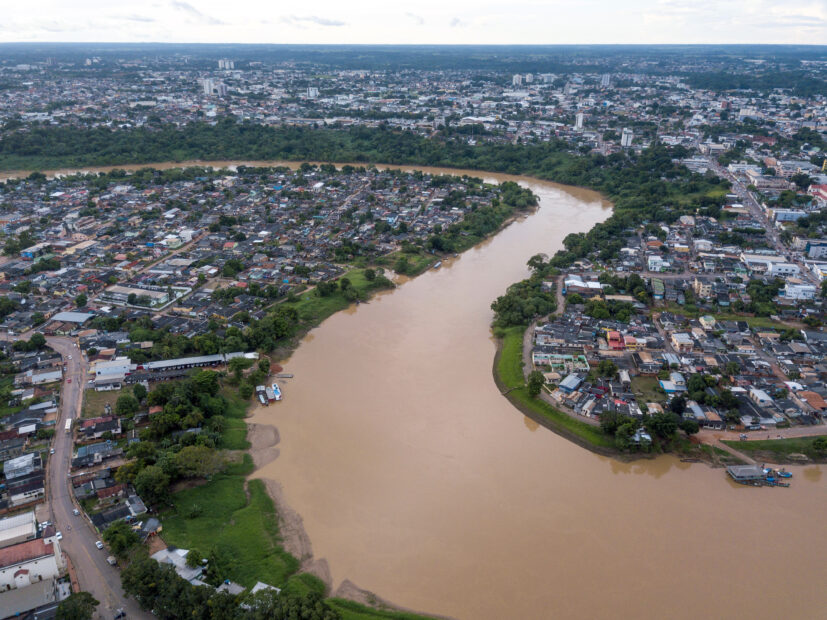 Acre River in Rio Branco, Brazil