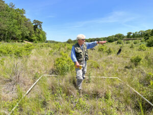 Coonamessett River Restoration fieldwork with Chris Neill