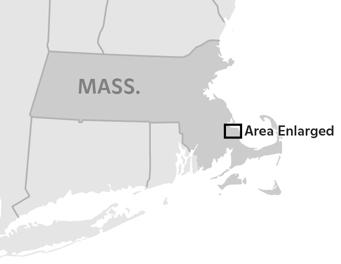 Massachusetts location map