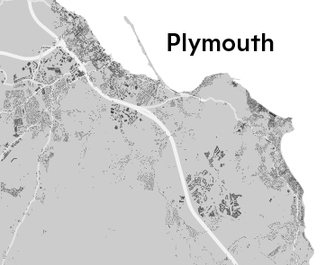 Town of Plymouth location map