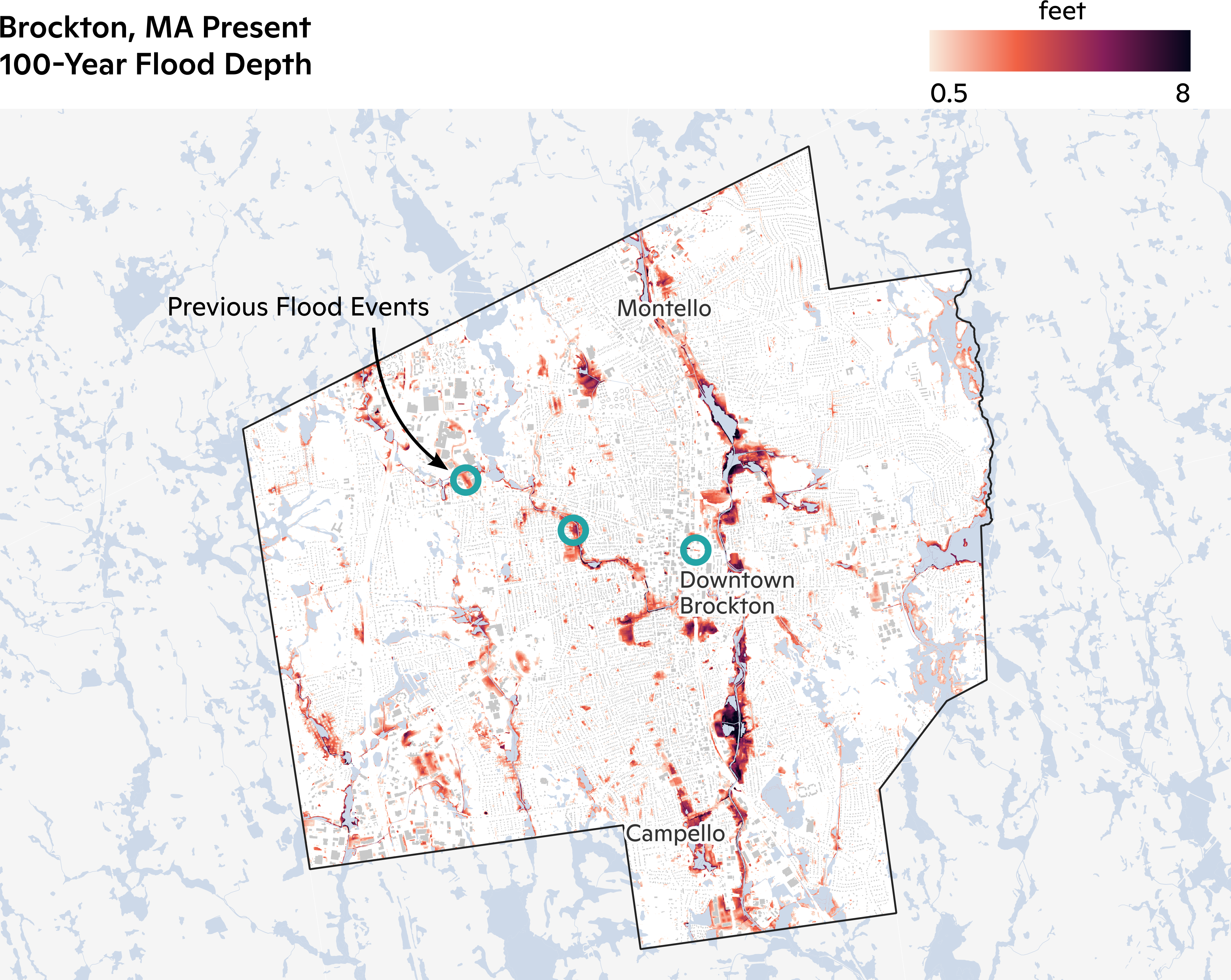 Present Day 100-Year Flood.