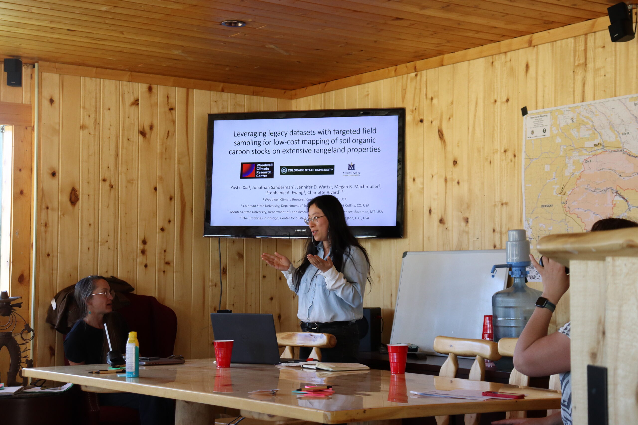 Yushu Xia presents to rangeland carbon workshop