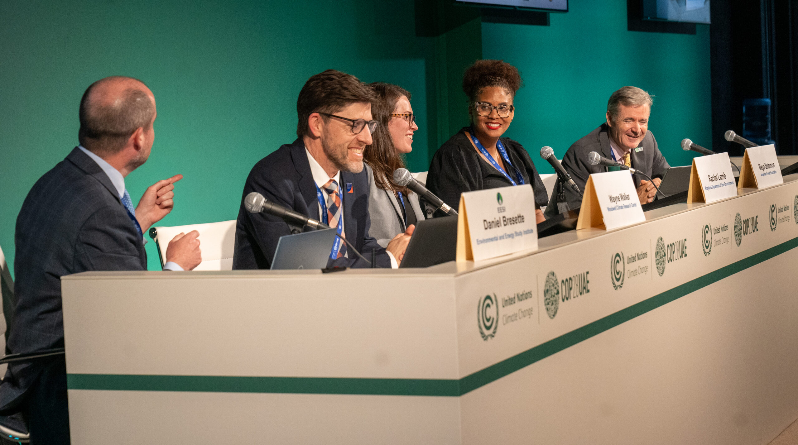 wayne walker at official unfccc side event in panel with other speakers