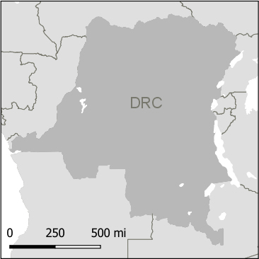 Map of DRC