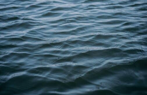 small waves on the surface of the water