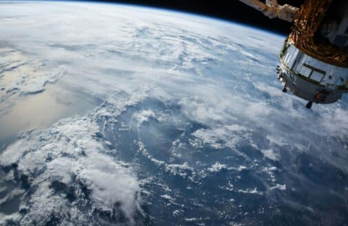 a view of earth from space